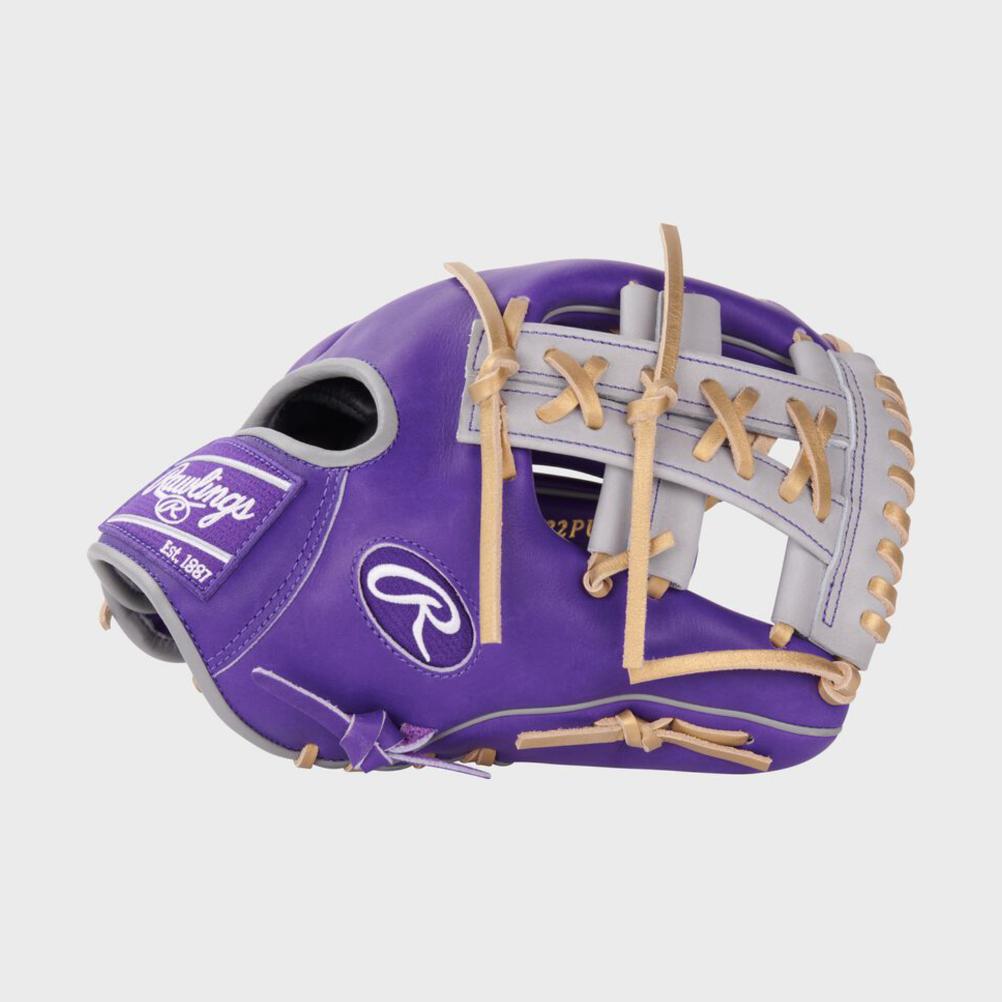Rawlings USA Heart of the Hide Purple Baseball Infield Glove PROR204-32PU