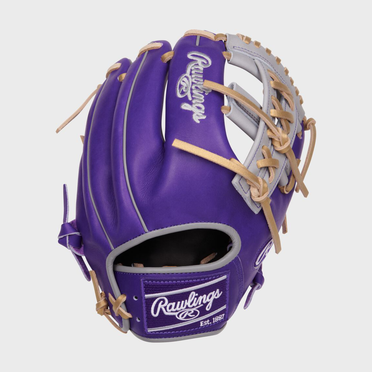 Rawlings USA Heart of the Hide Purple Baseball Infield Glove PROR204-32PU