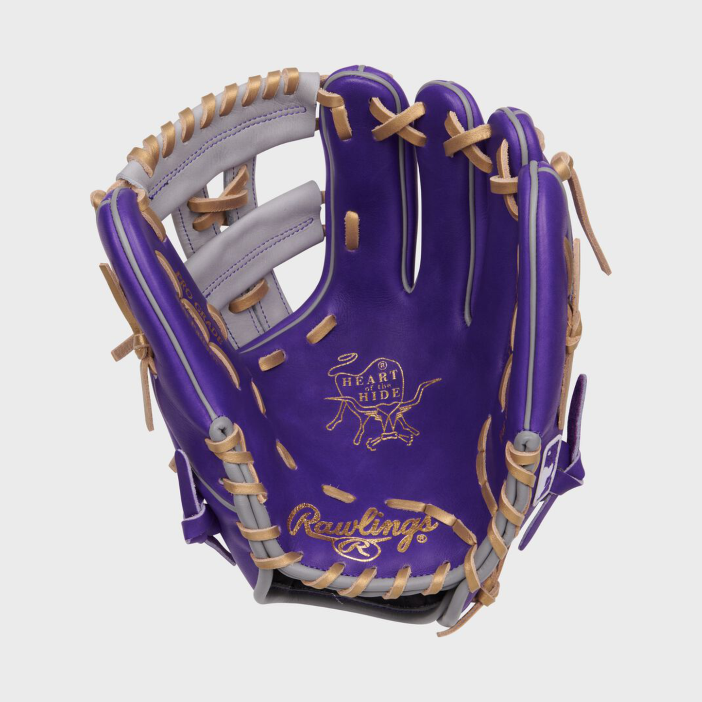 Rawlings USA Heart of the Hide Purple Baseball Infield Glove PROR204-32PU