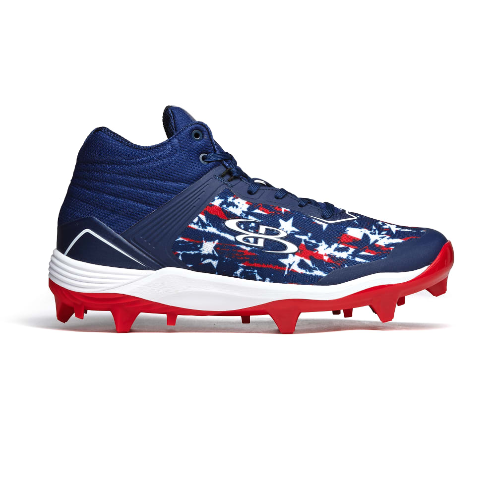 Boombah Viper USA Shooting Stars Molded Cleat Mid